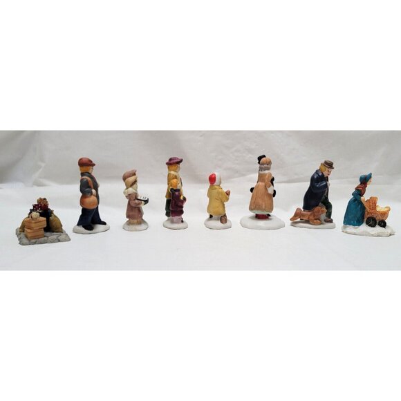 Lot of 8 Mixed Vintage Christmas Seasonal Village Figures - Lot A - Picture 5 of 7